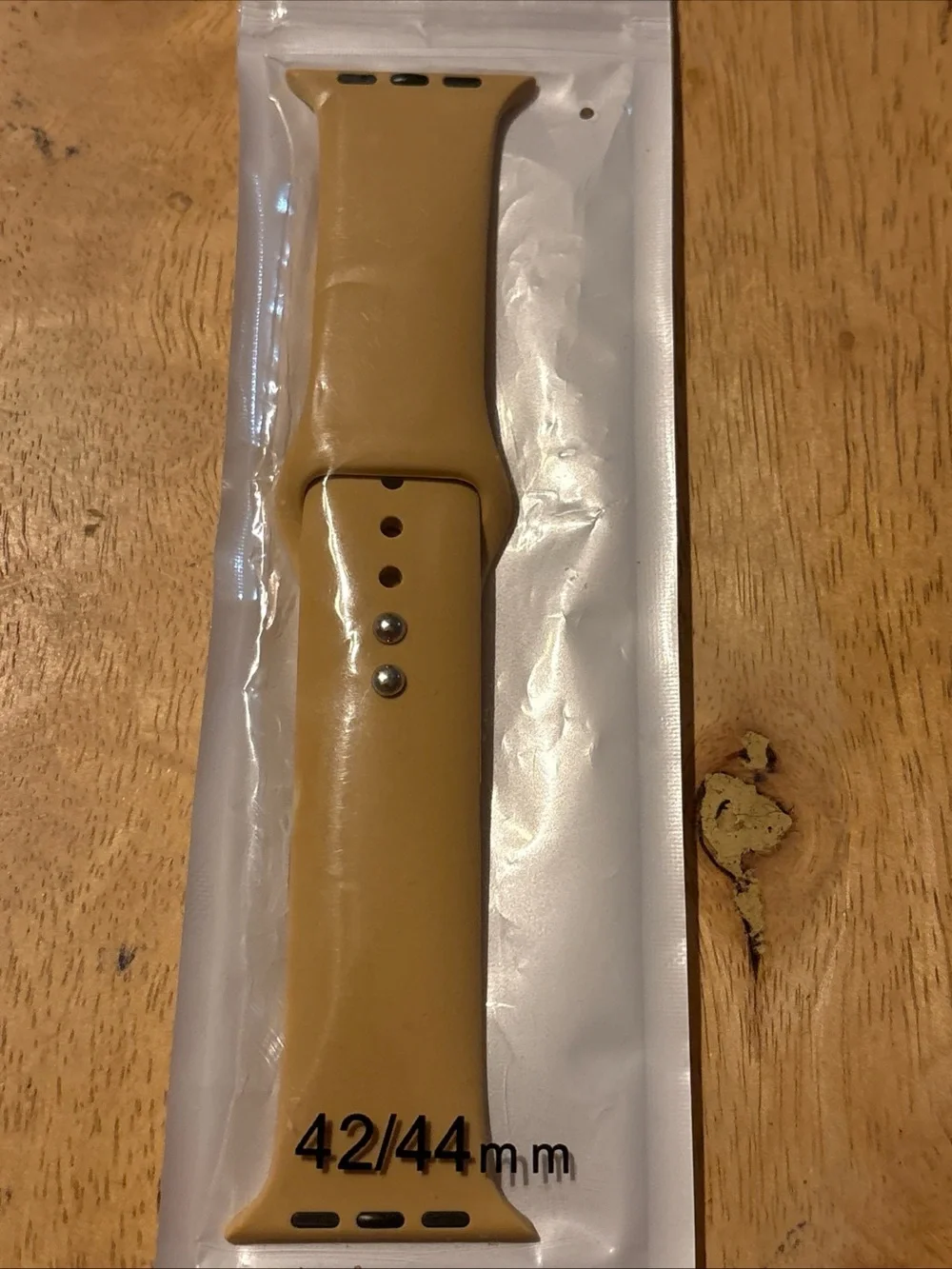 Neutral Tan silicone Style Watch Band for 42/44mm Smartwatches